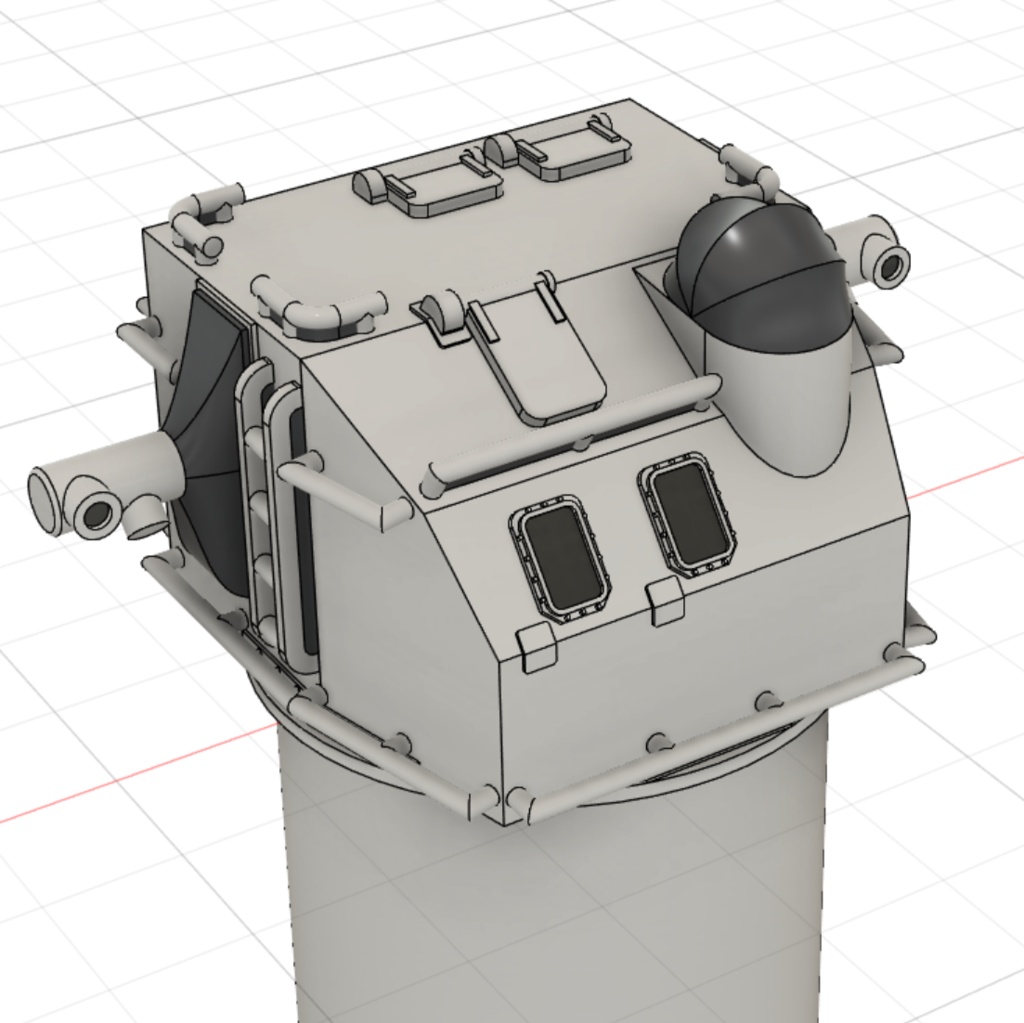 1/700 GFCS Mk37(3種類) STLデータ