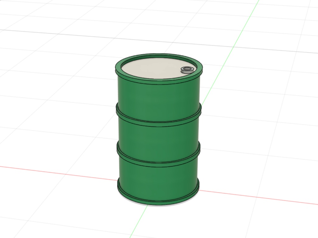 1/700 ドラム缶 STLデータ