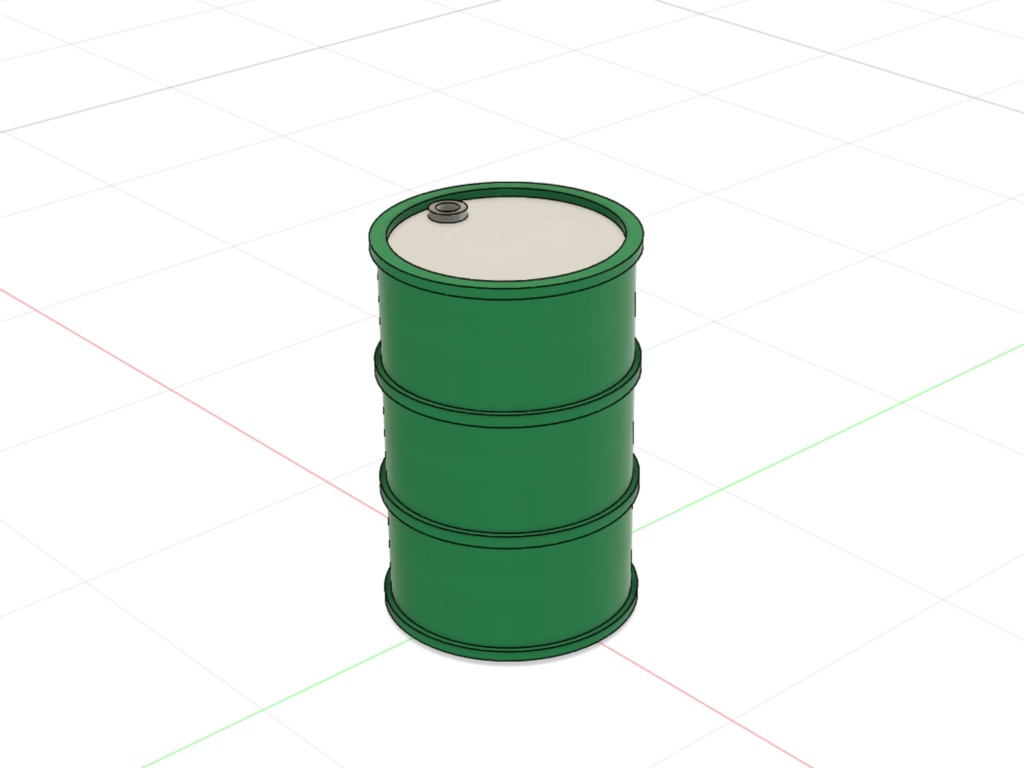 1/700 ドラム缶 STLデータ