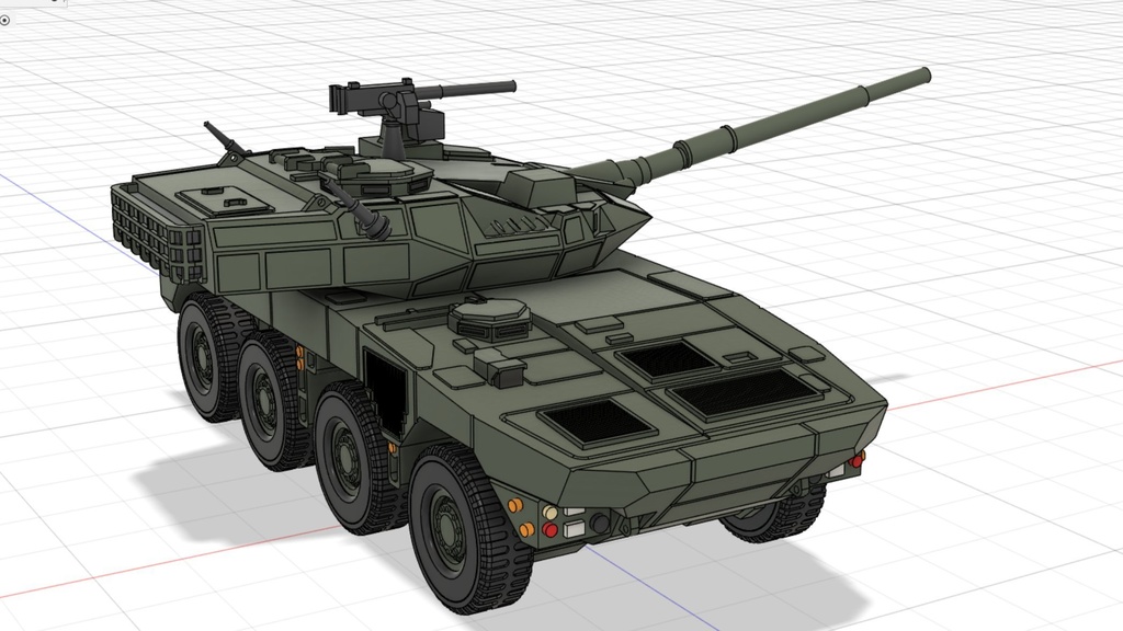 1/700 16式機動戦闘車 STEP・STLデータ