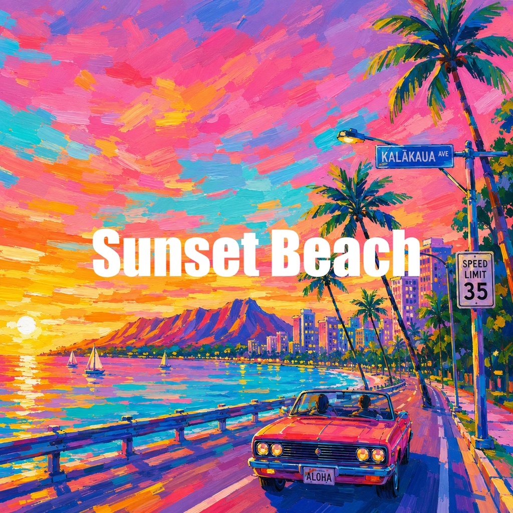 【7/19-7/31まで無料配布☀️🌺🌴】フリーBGM素材「Sunset Beach」
