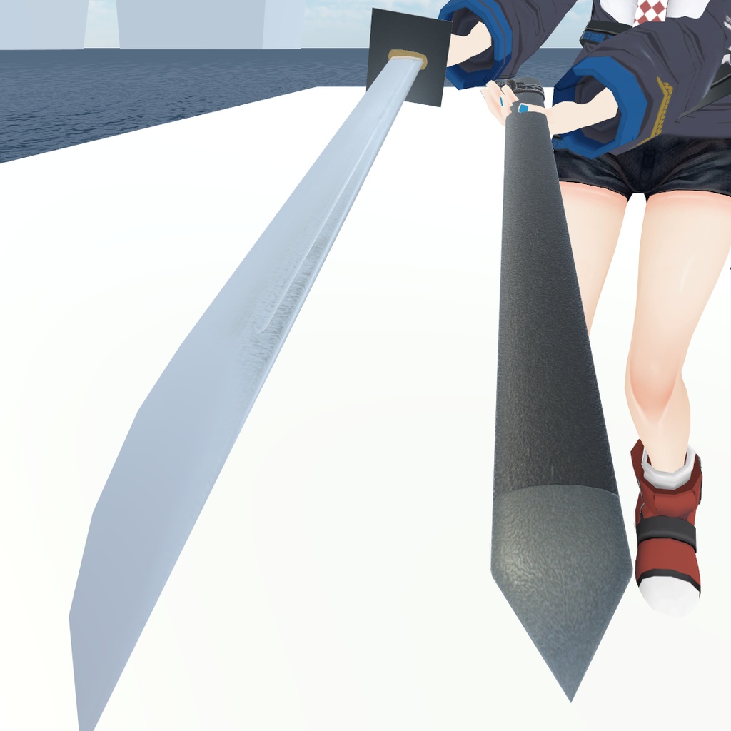 ¥0【VRC想定】忍刀 .Unityファイル