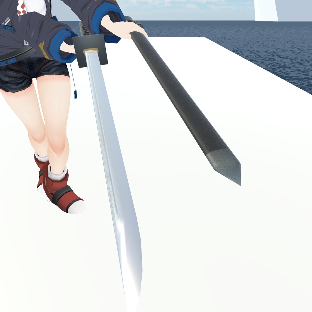 ¥0【VRC想定】忍刀 .Unityファイル