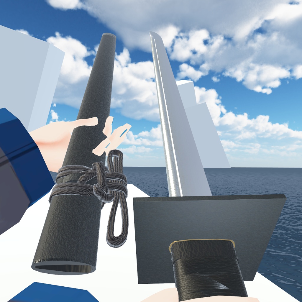 ¥0【VRC想定】忍刀 .Unityファイル