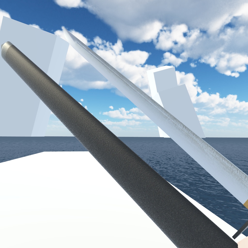 ¥0【VRC想定】忍刀 .Unityファイル