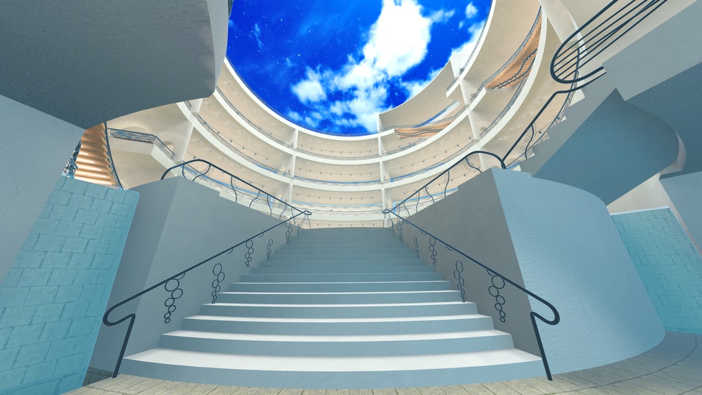【VRChat】円筒形の展示場