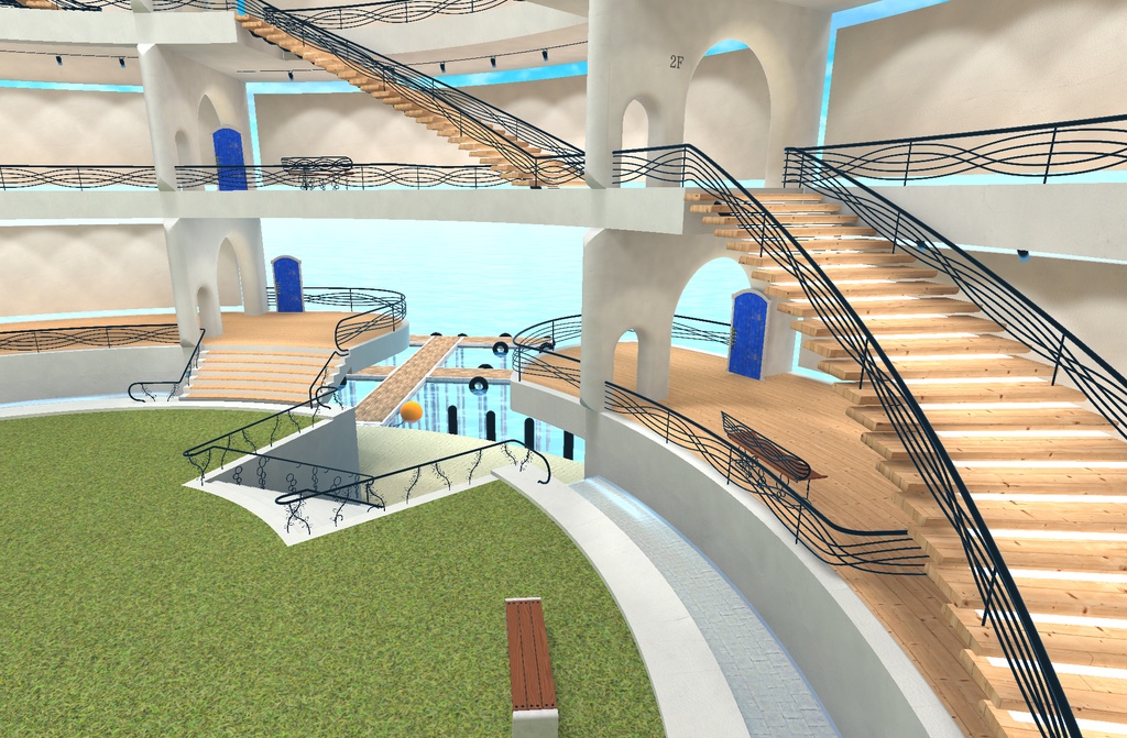 【VRChat】円筒形の展示場