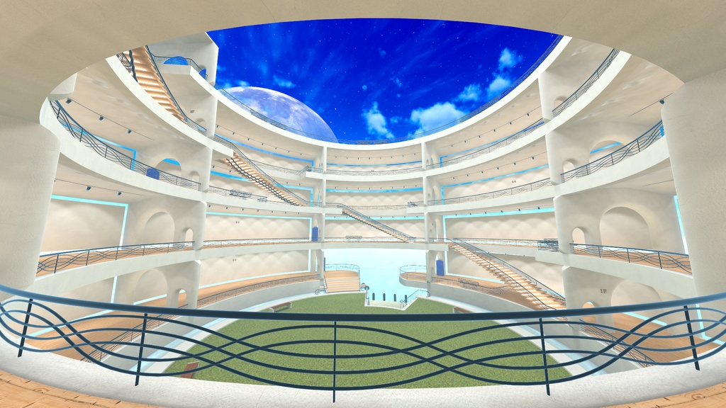 【VRChat】円筒形の展示場
