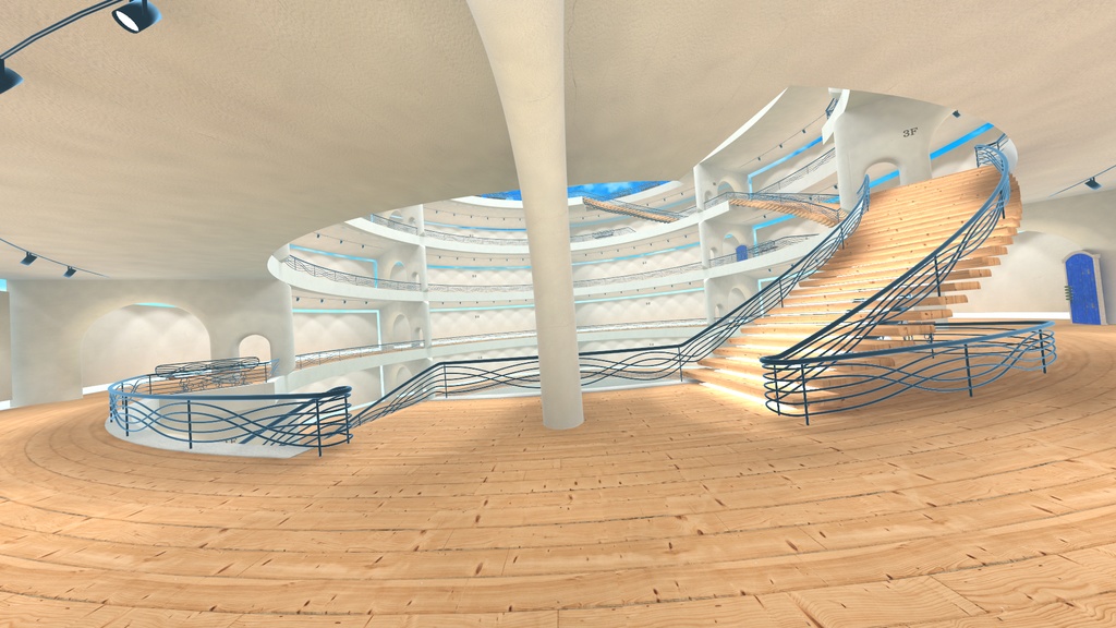 【VRChat】円筒形の展示場