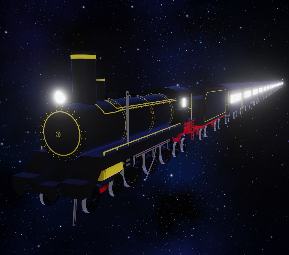 【無料】動く簡易蒸気機関車 3D Unity