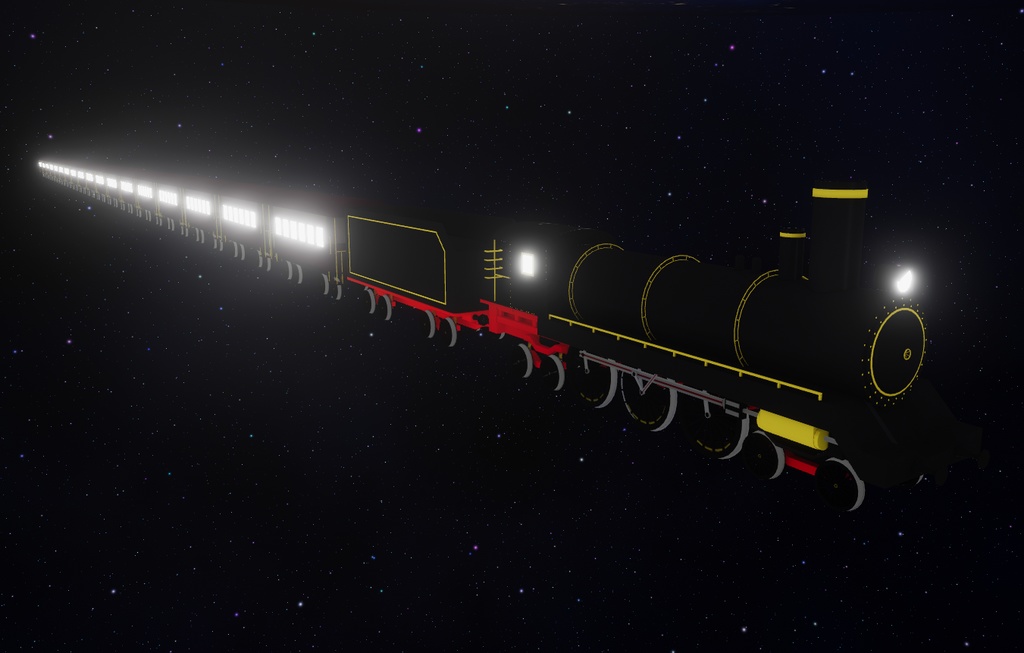 【無料】動く簡易蒸気機関車 3D Unity