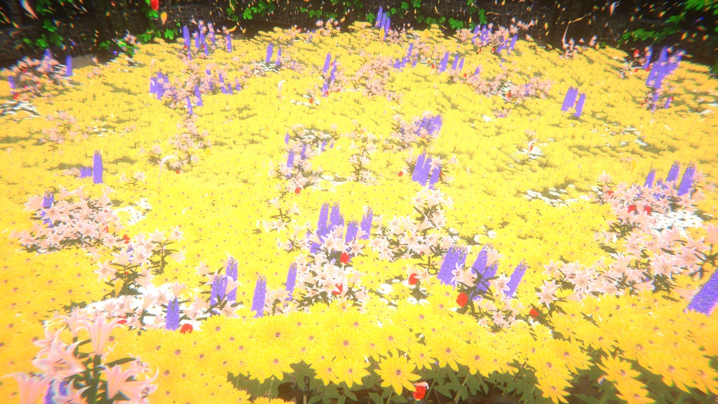 VRChat向け花畑作成システム_Tosiakix作_無料_Flower Garden Maker