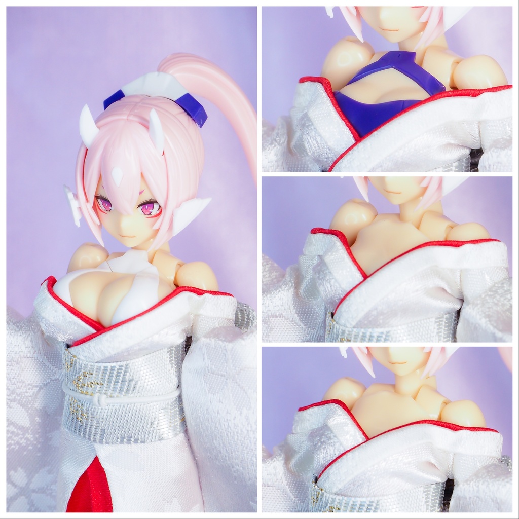 メガミデバイス対応 着崩し和服『黒艶』