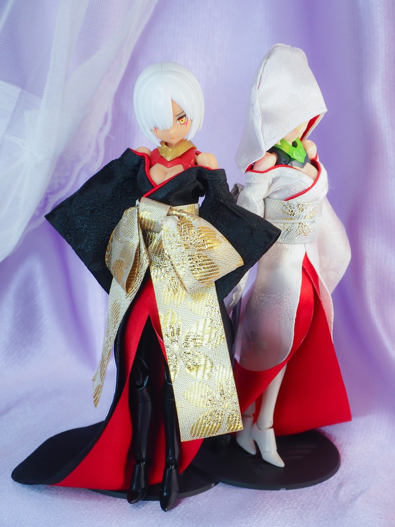 メガミデバイス対応 着崩し和服『黒艶』