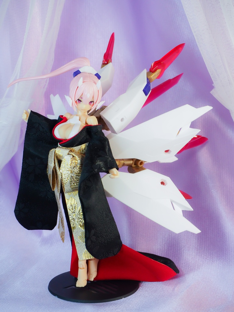 メガミデバイス対応 着崩し和服『黒艶』