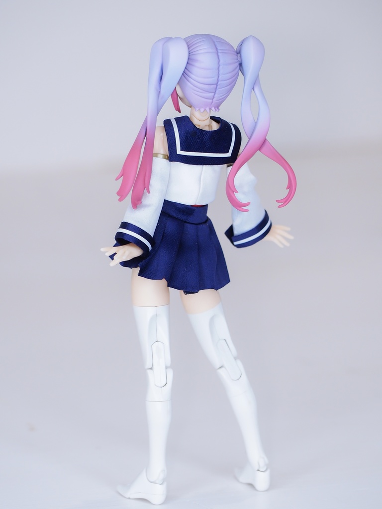 メガミデバイス対応 セーラー服 白/紺 (胸パーツ対応サイズ有り)