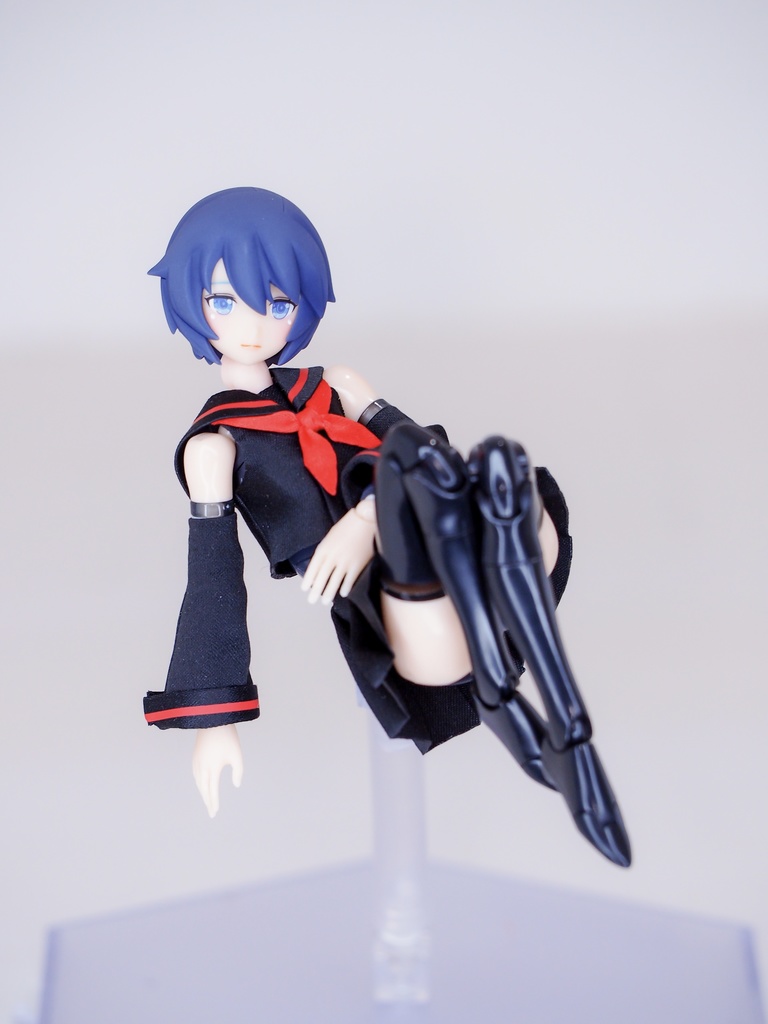 メガミデバイス対応 セーラー服 白/紺 (胸パーツ対応サイズ有り)