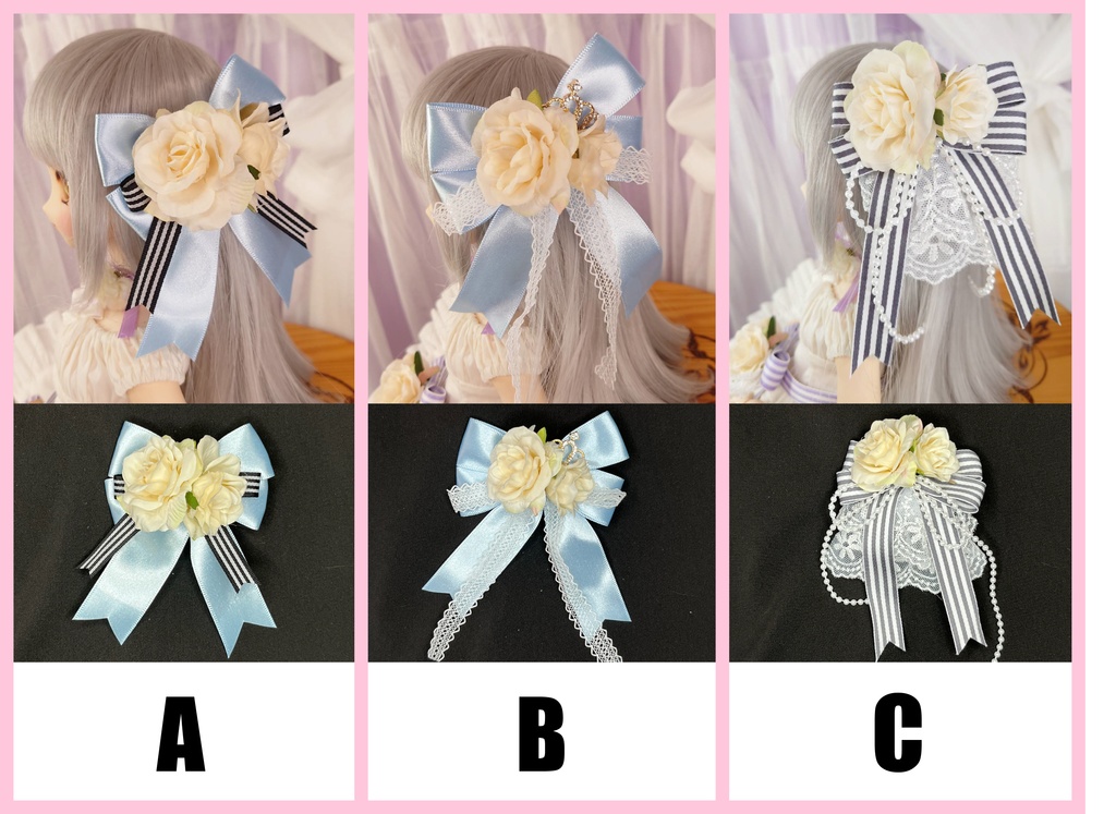 1/3サイズ ドール 向け ヘアアクセサリー