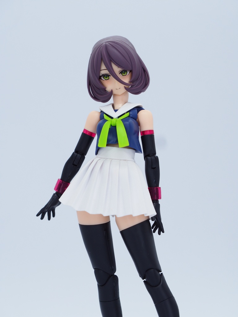 メガミデバイス　バスタードール素体対応　プリーツスカート(白)
