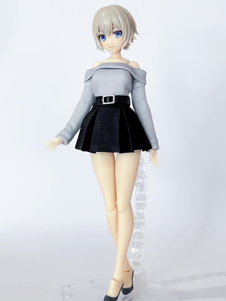 【6月25日受付開始 数量限定受注生産 最長7月末発送分】1/12サイズ美少女プラモ向け オフショルコーデセット