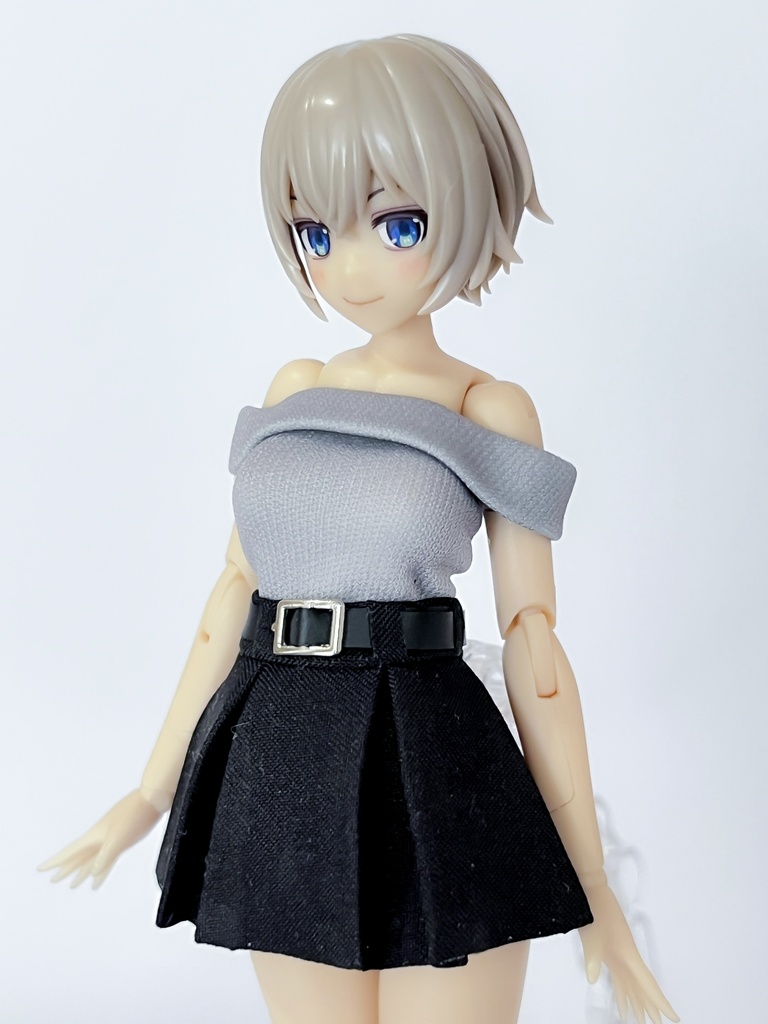 【6月25日受付開始 数量限定受注生産 最長7月末発送分】1/12サイズ美少女プラモ向け オフショルコーデセット