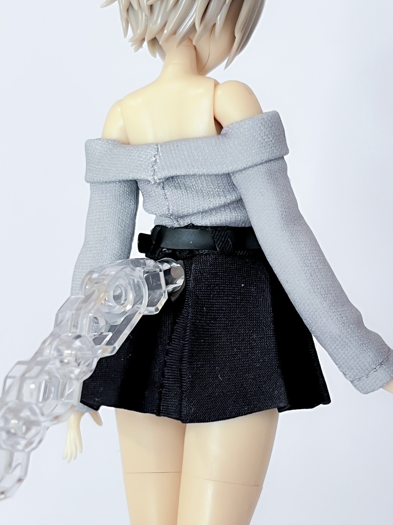 【6月25日受付開始 数量限定受注生産 最長7月末発送分】1/12サイズ美少女プラモ向け オフショルコーデセット