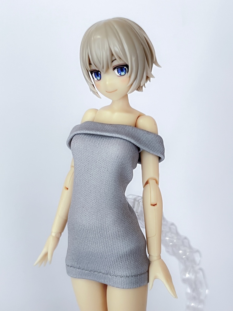 【6月26日受付開始 数量限定受注生産 最長7月末発送分】1/12サイズ美少女プラモ向け オフショルワンピセット