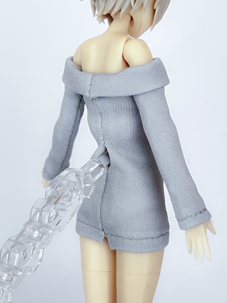 【6月26日受付開始 数量限定受注生産 最長7月末発送分】1/12サイズ美少女プラモ向け オフショルワンピセット