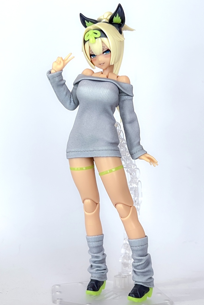 【6月26日受付開始 数量限定受注生産 最長7月末発送分】1/12サイズ美少女プラモ向け オフショルワンピセット