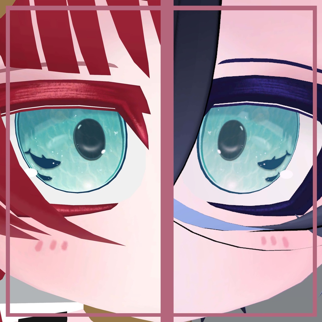 【Xi対応】VRChat 海と生き物のシルエットeyeテクスチャー