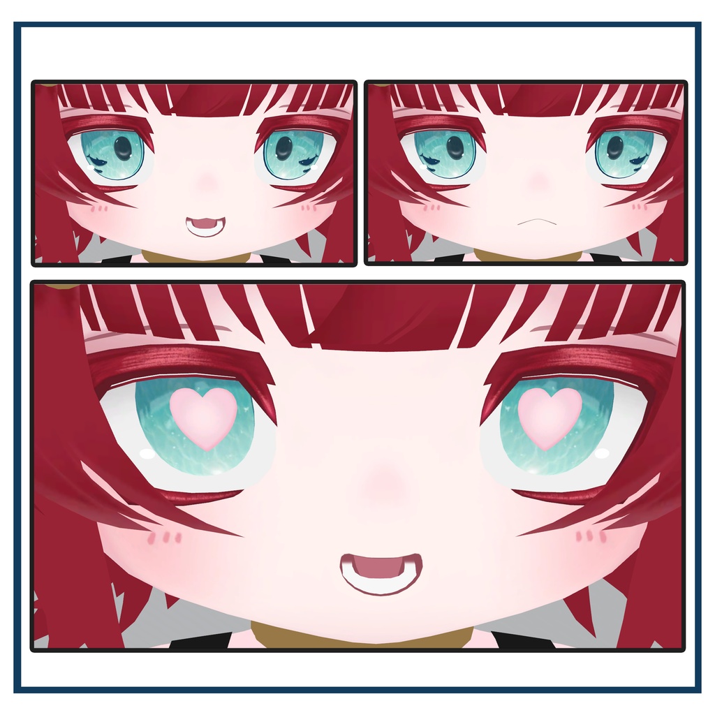 【Xi対応】VRChat 海と生き物のシルエットeyeテクスチャー