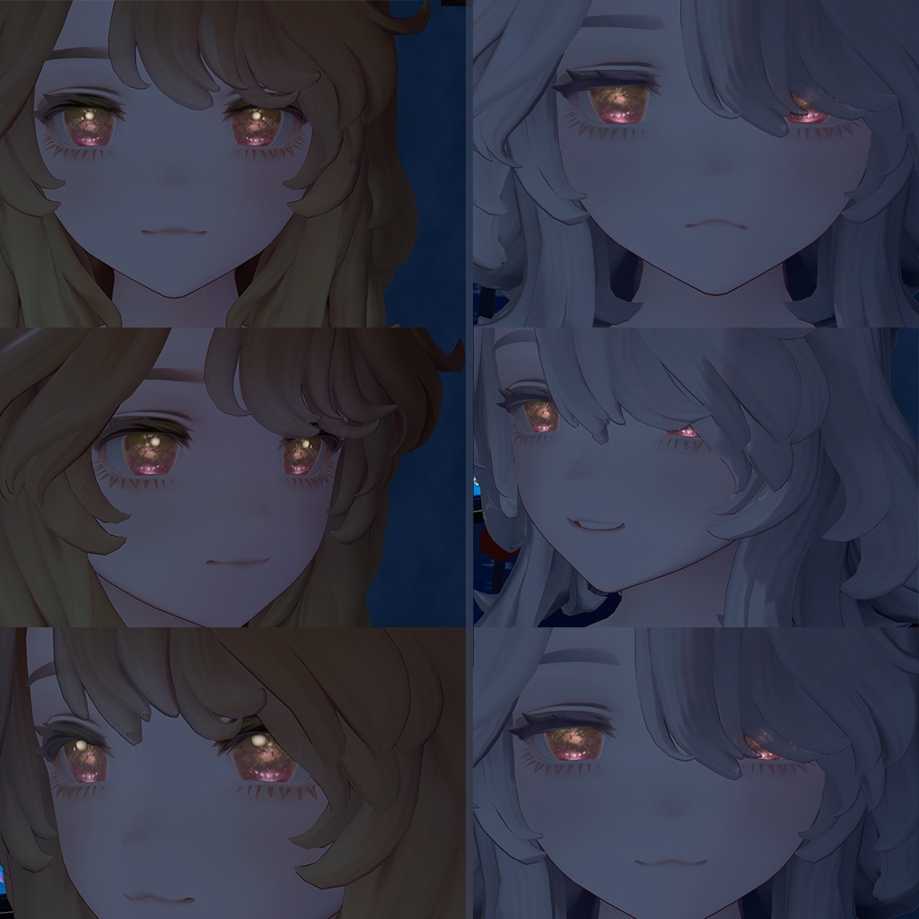 マリシア対応ーMarycia  syaimeiri4 Marycia Blume eye texture【Unity画面で導入動画説明有】