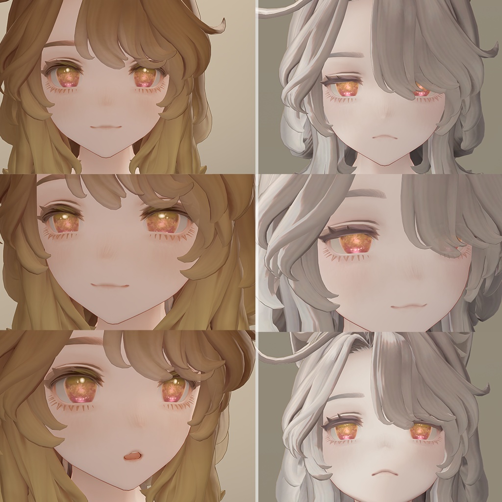 マリシア対応ーMarycia  syaimeiri4 Marycia Blume eye texture【Unity画面で導入動画説明有】