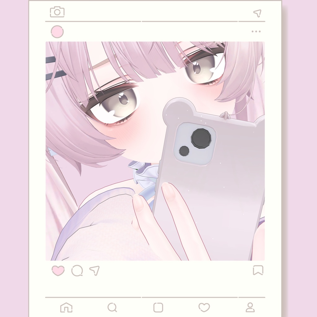 【ミルフィーMilfyー】激カワmakeup texture 画像編集ソフト不要簡単導入【Unity画面で導入説明動画有】