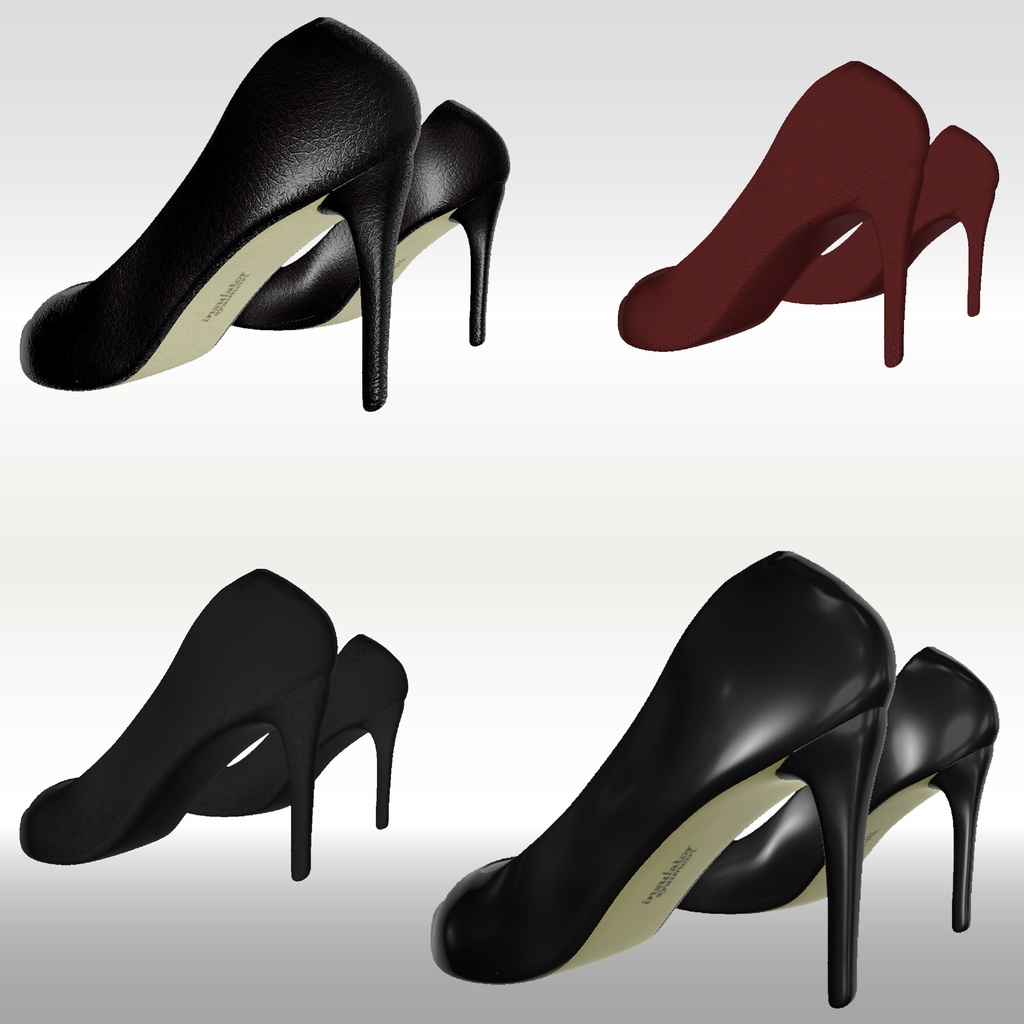 【VRC3D装飾品】レティニア-Retinia対応  ハイヒール【MARUBODY】