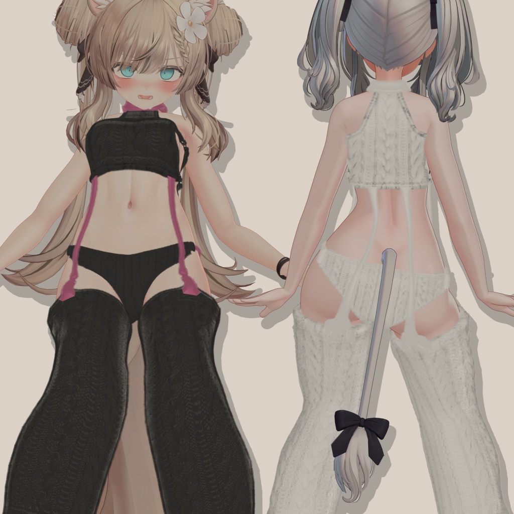 【5アバター対応】VRChat 3D衣装 脈打ちヒステリア