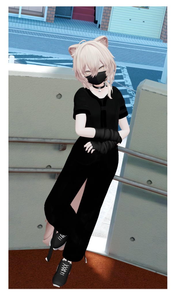 【VRChat想定】3アバター対応フルセット販売  3D衣装【Escape early 01】