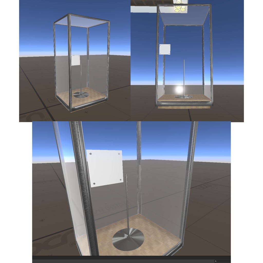 【VRChat想定】ワールド小物 Display case for costumes