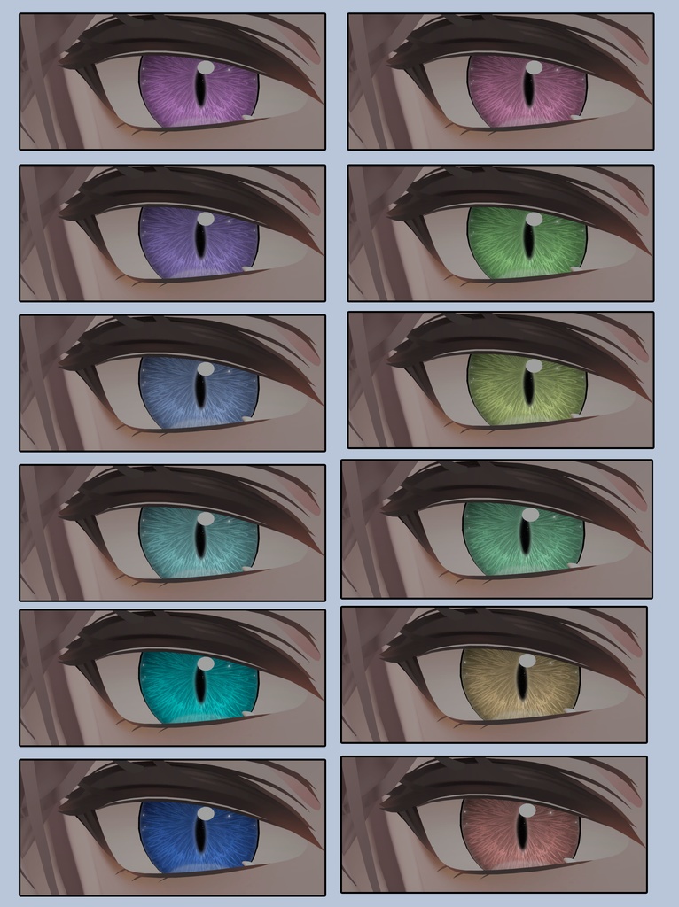 【vrchat】Gemcat 「真央-mao対応」eyetexture