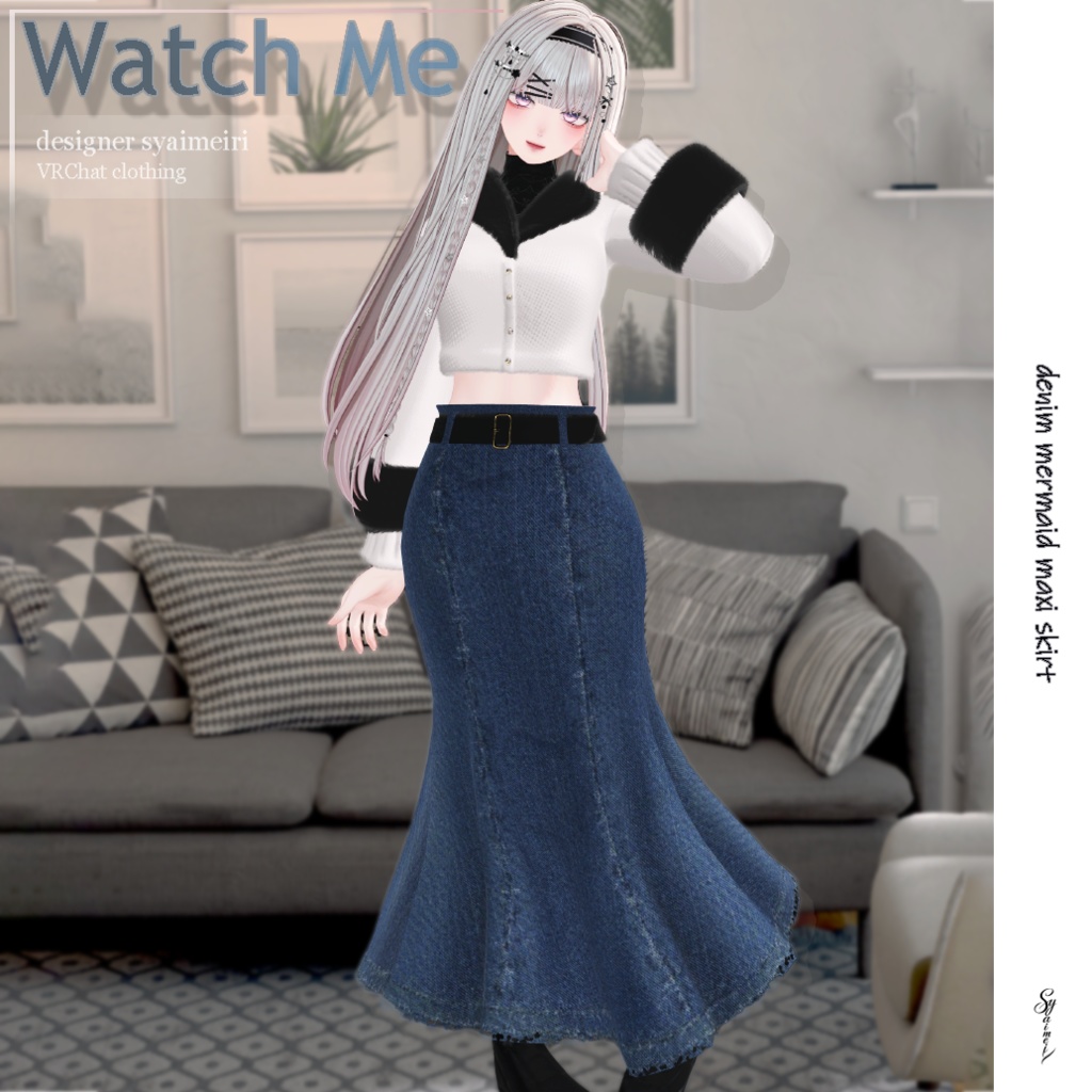 【VRChat3D衣装】Watch Me 「しなの・森羅・ラシューシャ・ミルフィ・エク・璃々対応」by シャイメイ理