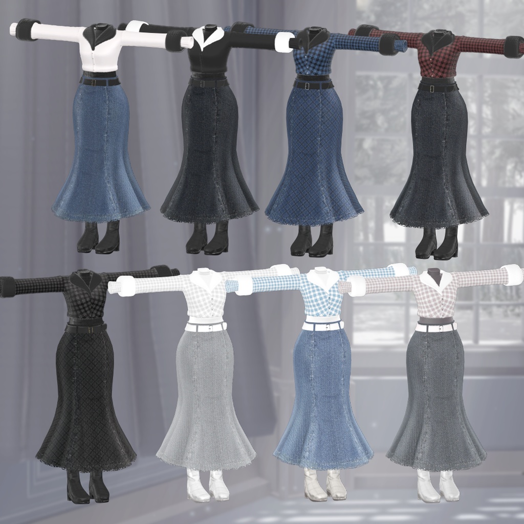 【VRChat3D衣装】Watch Me 「しなの・森羅・ラシューシャ・ミルフィ・エク・璃々・ルミナ・対応」by シャイメイ理