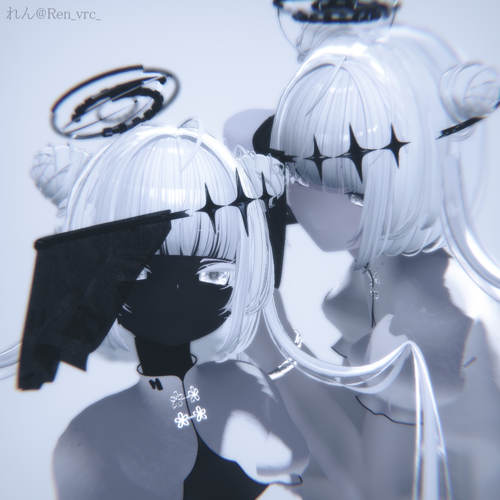 【VRChat想定】PB対応 Averted Gaze 【VRC Accessories】