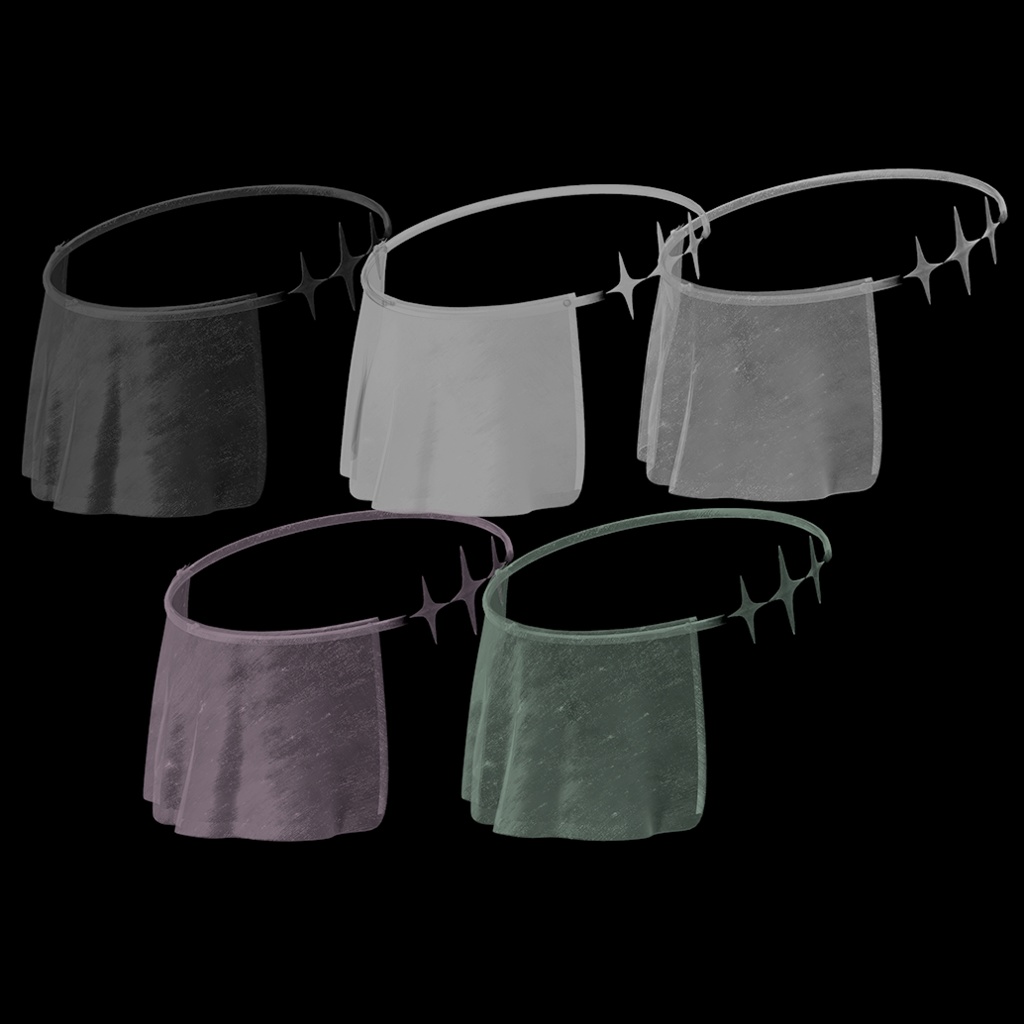 【VRChat想定】PB対応 Averted Gaze 【VRC Accessories】