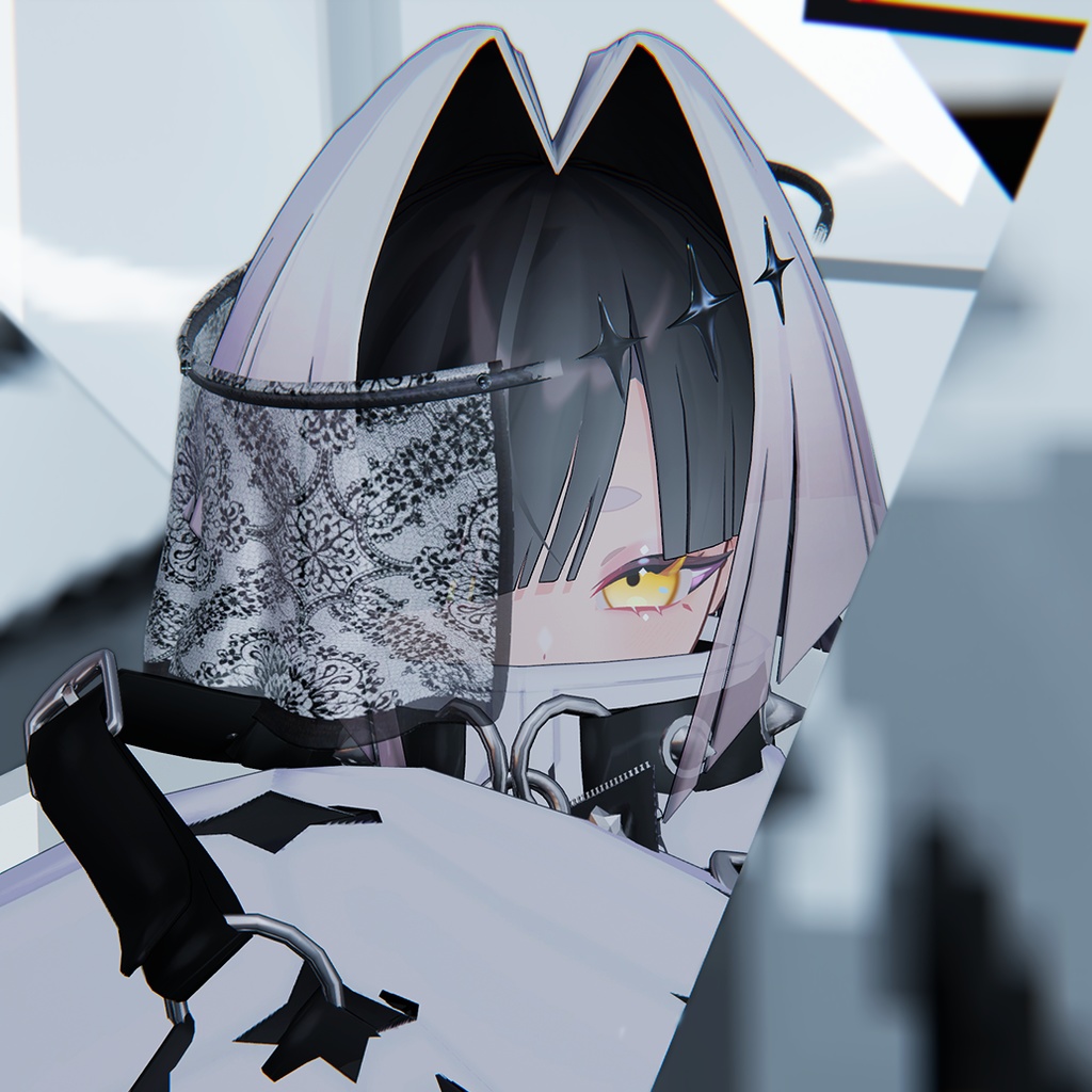 【VRChat想定】PB対応 Averted Gaze 【VRC Accessories】