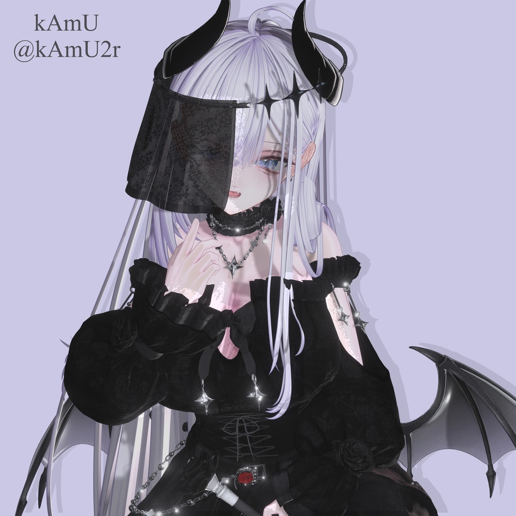 【VRChat想定】PB対応 Averted Gaze 【VRC Accessories】