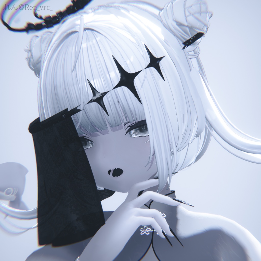 【VRChat想定】PB対応 Averted Gaze 【VRC Accessories】