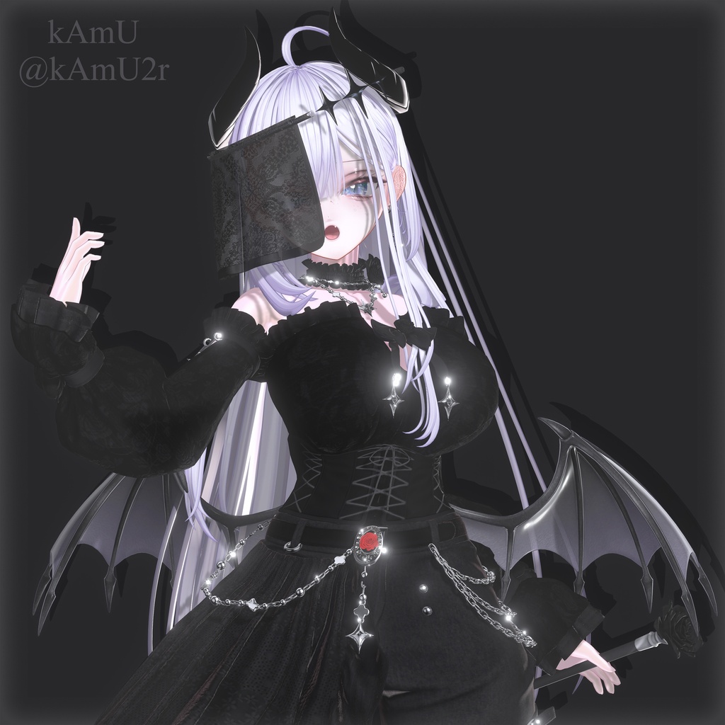 【VRChat想定】PB対応 Averted Gaze 【VRC Accessories】