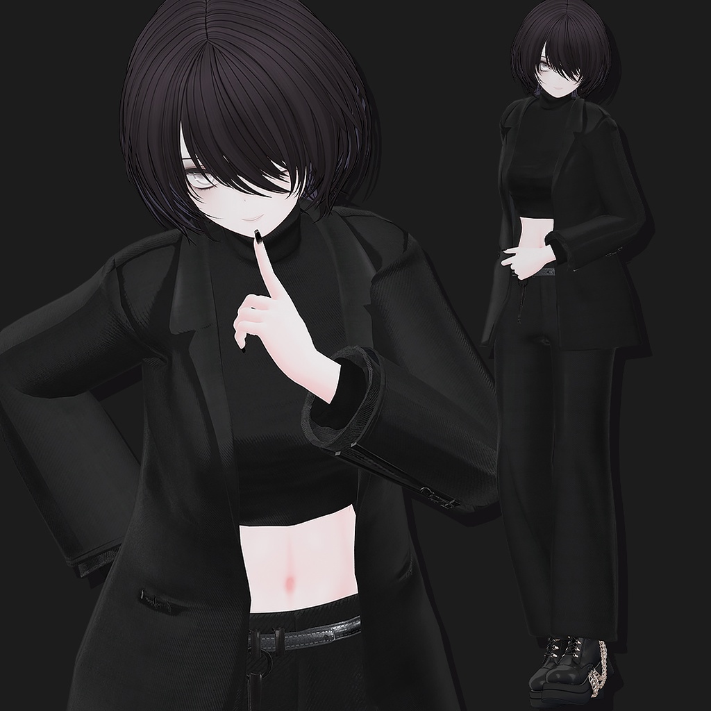 【VRChat3D衣装】Parallax 「しなの/真央/海咲/ラシューシャ/まるぼでぃ/キリセ対応」by シャイメイ理