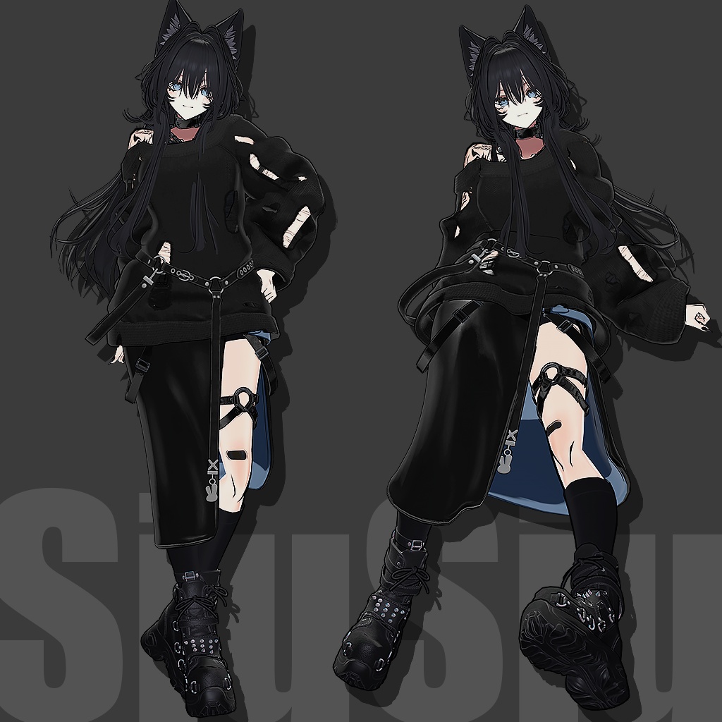 【VRChat3D衣装】Outlier 【しなの /ルミナ /SiuSiu /真央/リンネ /ラシューシャ /対応】