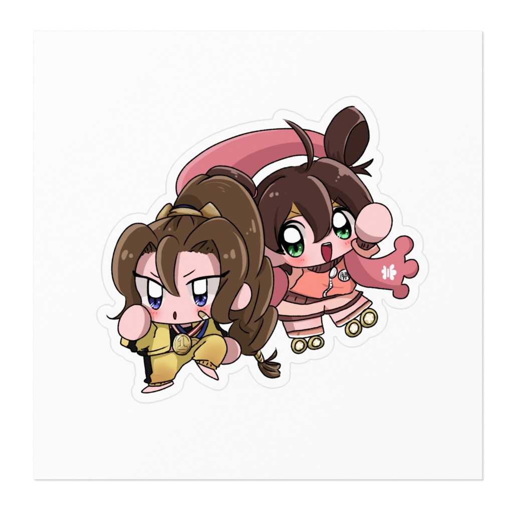 【非人類学園】キンタク&ナタ ステッカー